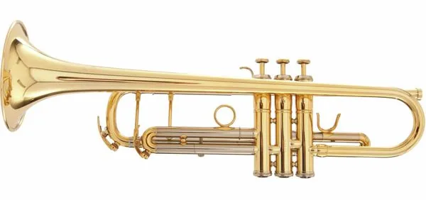 Adams Sonic Trumpet Gold lacquer detail 2