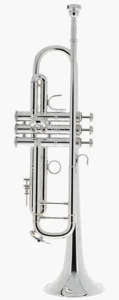 Bach 190S37 Bb- Trumpet silver vooraanzicht