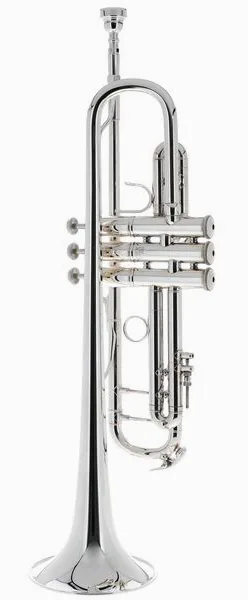 Bach 190S43 Bb- Trumpet silver detail 4