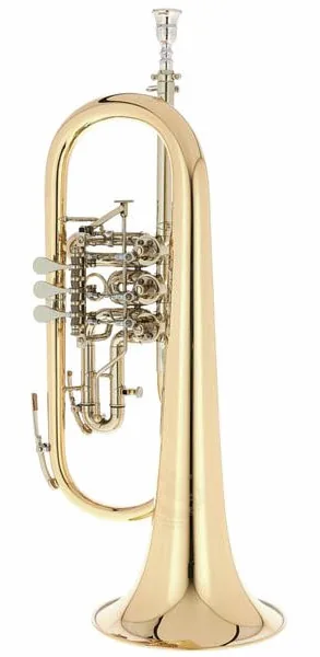 B&S 3017/2TR-L Bb Flugelhorn vooraanzicht