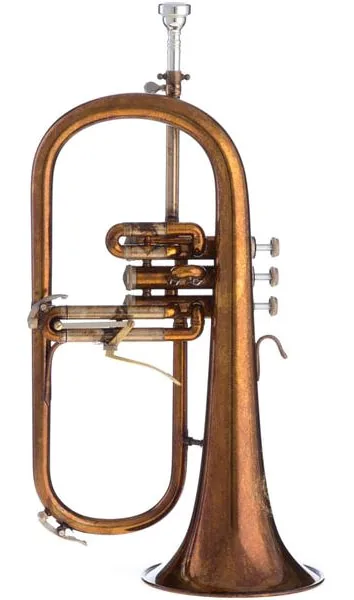 B&S 3148/2-V Vintage Flugelhorn vooraanzicht