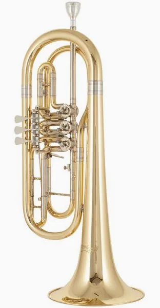 Cerveny CTR 592-3 Bass Trumpet detail 2