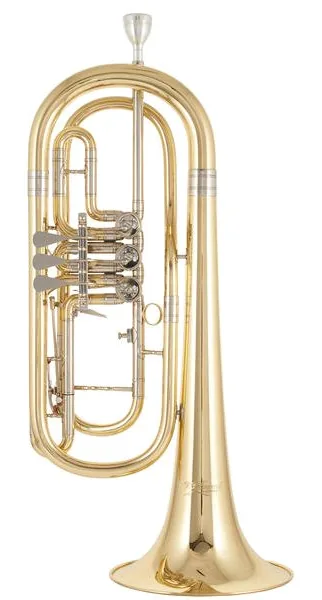 Cerveny CTR 592-3 Bass Trumpet vooraanzicht