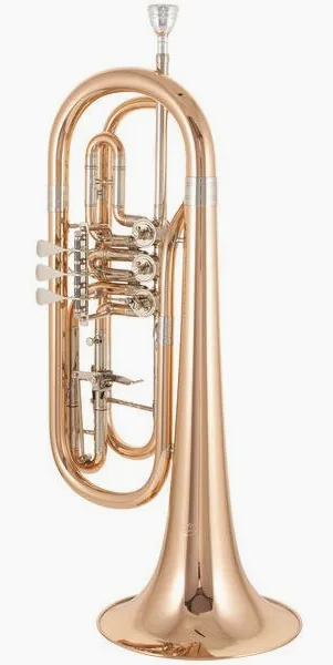 Cerveny CTR 792-3 Bass Trumpet detail 2