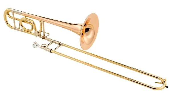 C.G.Conn 52H Bb/F-Tenor Trombone vooraanzicht