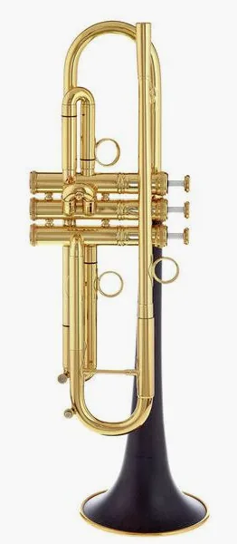 daCarbo Unica Goldlacquer Bb- Trumpet vooraanzicht