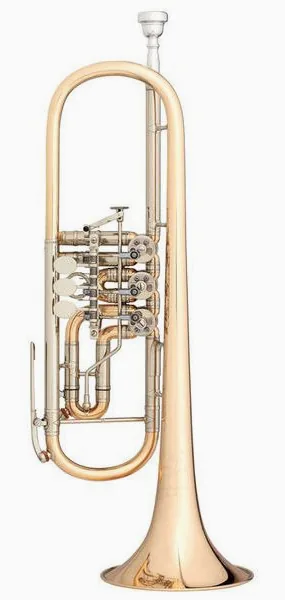 Johannes Scherzer 8218-L Bb-Trumpet vooraanzicht