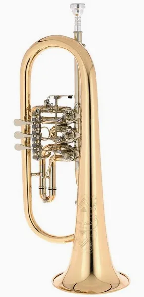 Josef Lidl Bb-Flugelhorn LFH 733G detail 2
