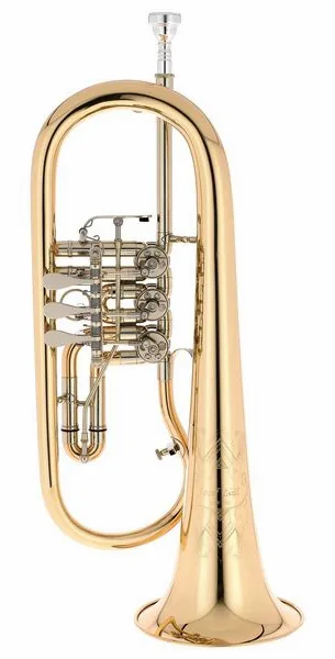 Josef Lidl Bb-Flugelhorn LFH 733G detail 3