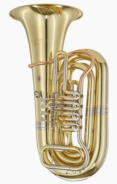 Josef Lidl Moldau LBB 684-4M Bb-Tuba vooraanzicht
