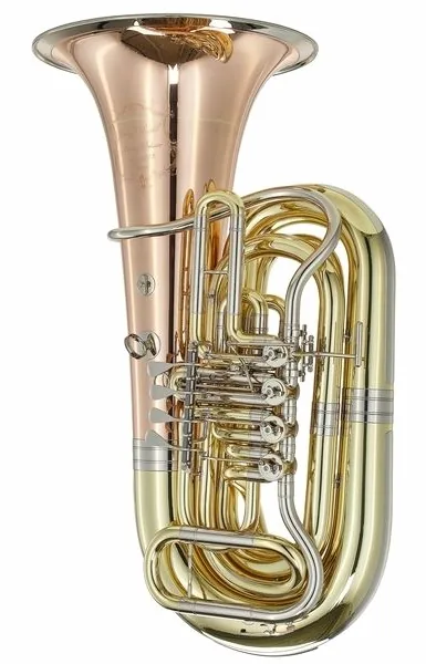 Josef Lidl Moldau+ LBB 884-4GR Bb-Tuba detail 2