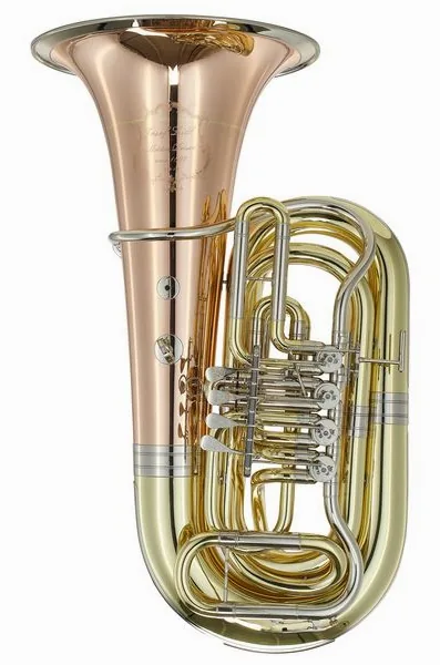 Josef Lidl Moldau+ LBB 884-4GR Bb-Tuba detail 3