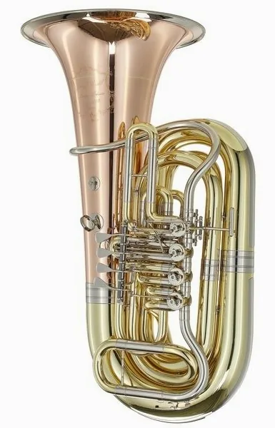 Josef Lidl Moldau+ LBB 884-4GR Bb-Tuba vooraanzicht