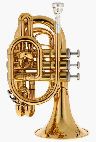 Jupiter JTR710Q Pocket Trumpet Lacquer vooraanzicht