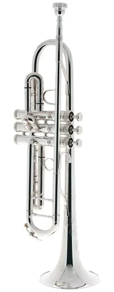 King 2055S Silver Flair Trumpet detail 2
