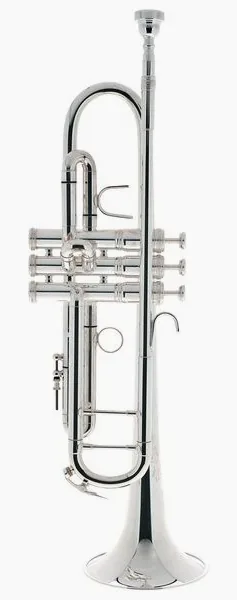 King 2055S Silver Flair Trumpet detail 3