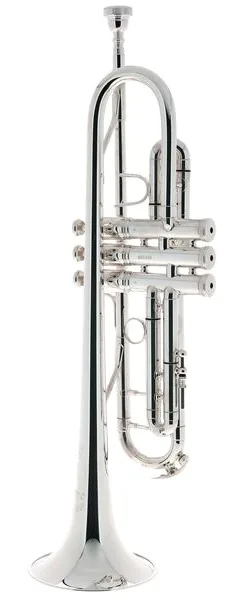 King 2055S Silver Flair Trumpet detail 4
