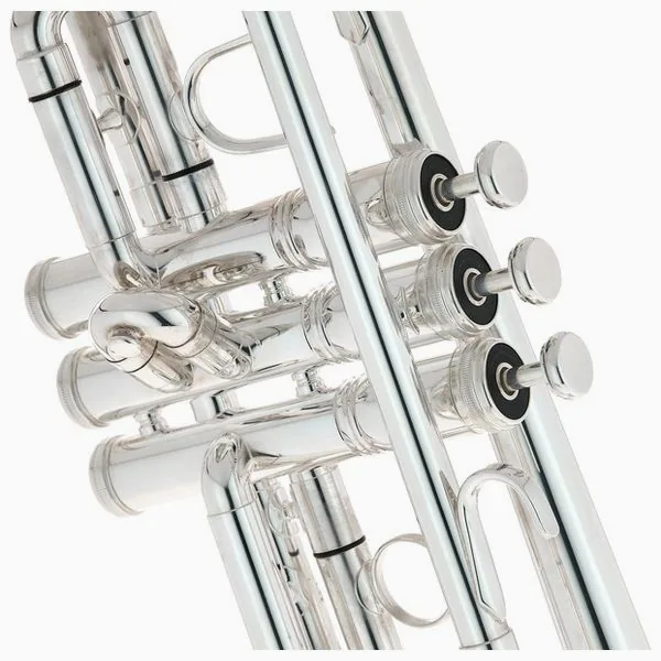 King 2055S Silver Flair Trumpet detail 5