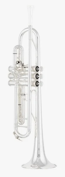 King 2055T Silver Flair Trumpet detail 2