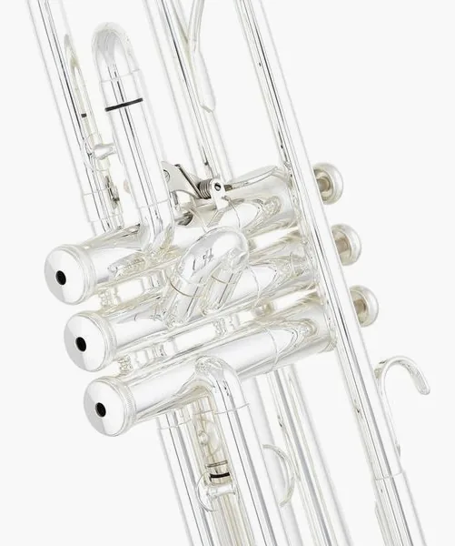 King 2055T Silver Flair Trumpet detail 4