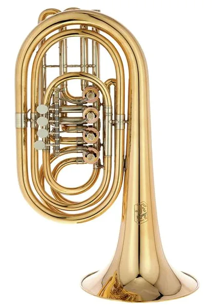 Krinner Bb-Bass Trumpet 4 valve GM raw vooraanzicht