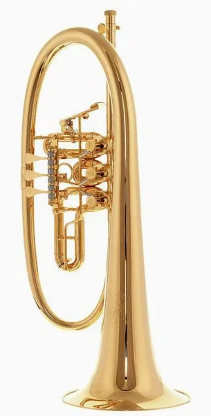 Krinner Prinzessin Flugelhorn Gold detail 3