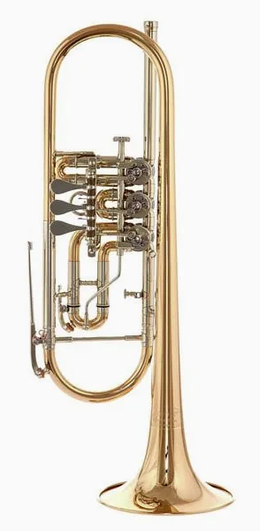 Kühnl & Hoyer 6010 G Rotary Valve Trumpet detail 2