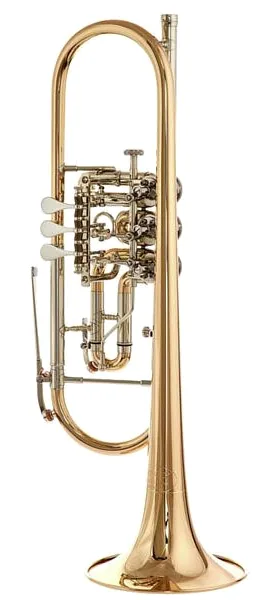 Kühnl & Hoyer 6010 G Rotary Valve Trumpet detail 3