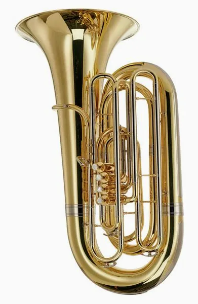 Melton 2011FA-L Front Action Bb-Tuba vooraanzicht