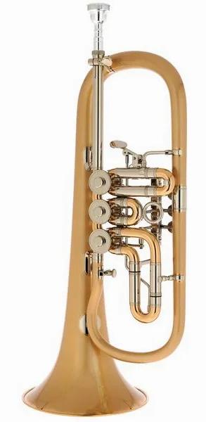 Miraphone 24R 1100 A100 G010 Flugelhorn detail 3