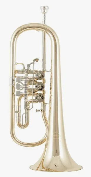 Miraphone 24R 1100 A100 Flugelhorn vooraanzicht