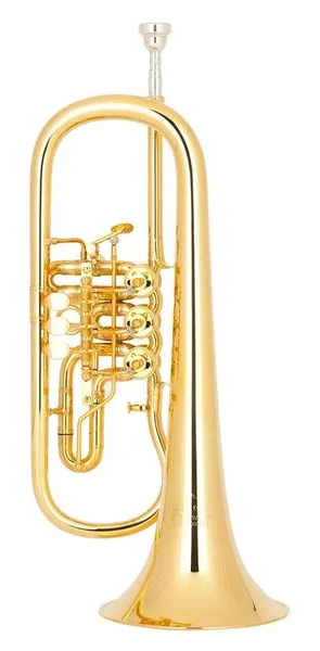 Miraphone 24R 1101 A100 Flugelhorn vooraanzicht
