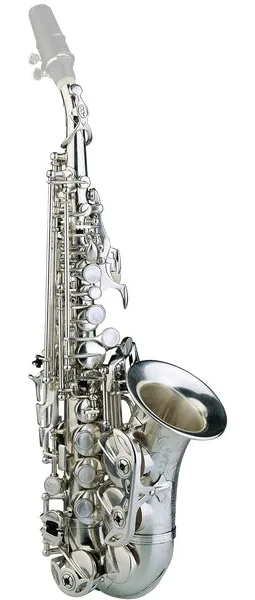 Rampone & Cazzani R1 Jazz Soprano Sax AG Curved vooraanzicht