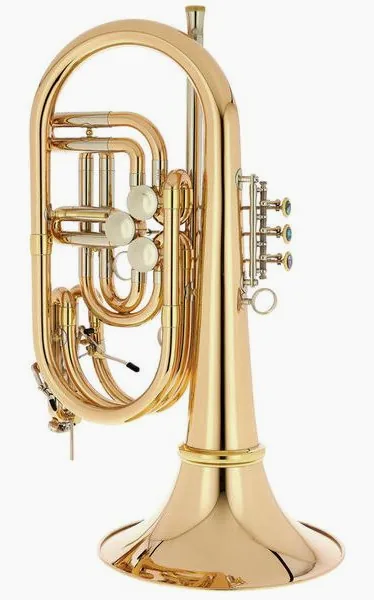 Schagerl Bass trumpet Wunderhorn V raw vooraanzicht