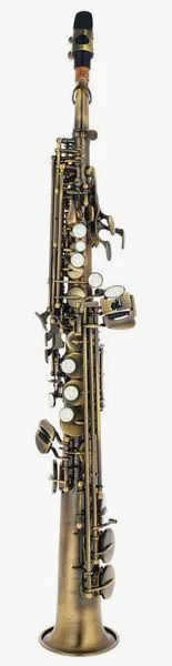 Thomann Antique Soprano Sax vooraanzicht