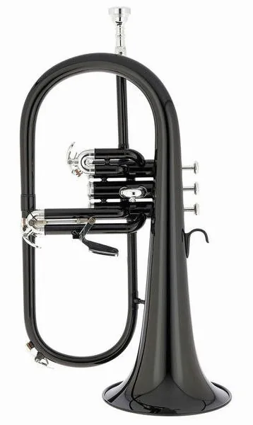 Thomann Black Jazz Bb- Flugelhorn vooraanzicht